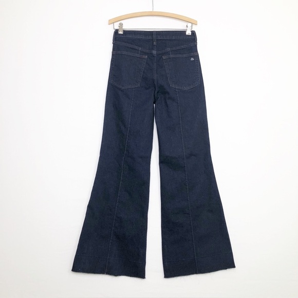 Rag & Bone wide leg, dark wash jeans - Picture 3 of 12